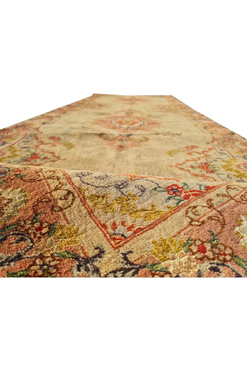 Amazing Hand Knotted Vintage Shahi Tabreez Wool Area Runner Rug 10 x 3 Ft