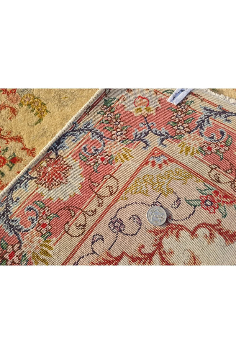 Amazing Hand Knotted Vintage Shahi Tabreez Wool Area Runner Rug 10 x 3 Ft