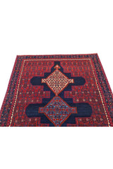 Authentic Hand Knotted Vintage Ceena Wool Area Rug 6.7 x 5.0 Ft (1809 Ger-4)