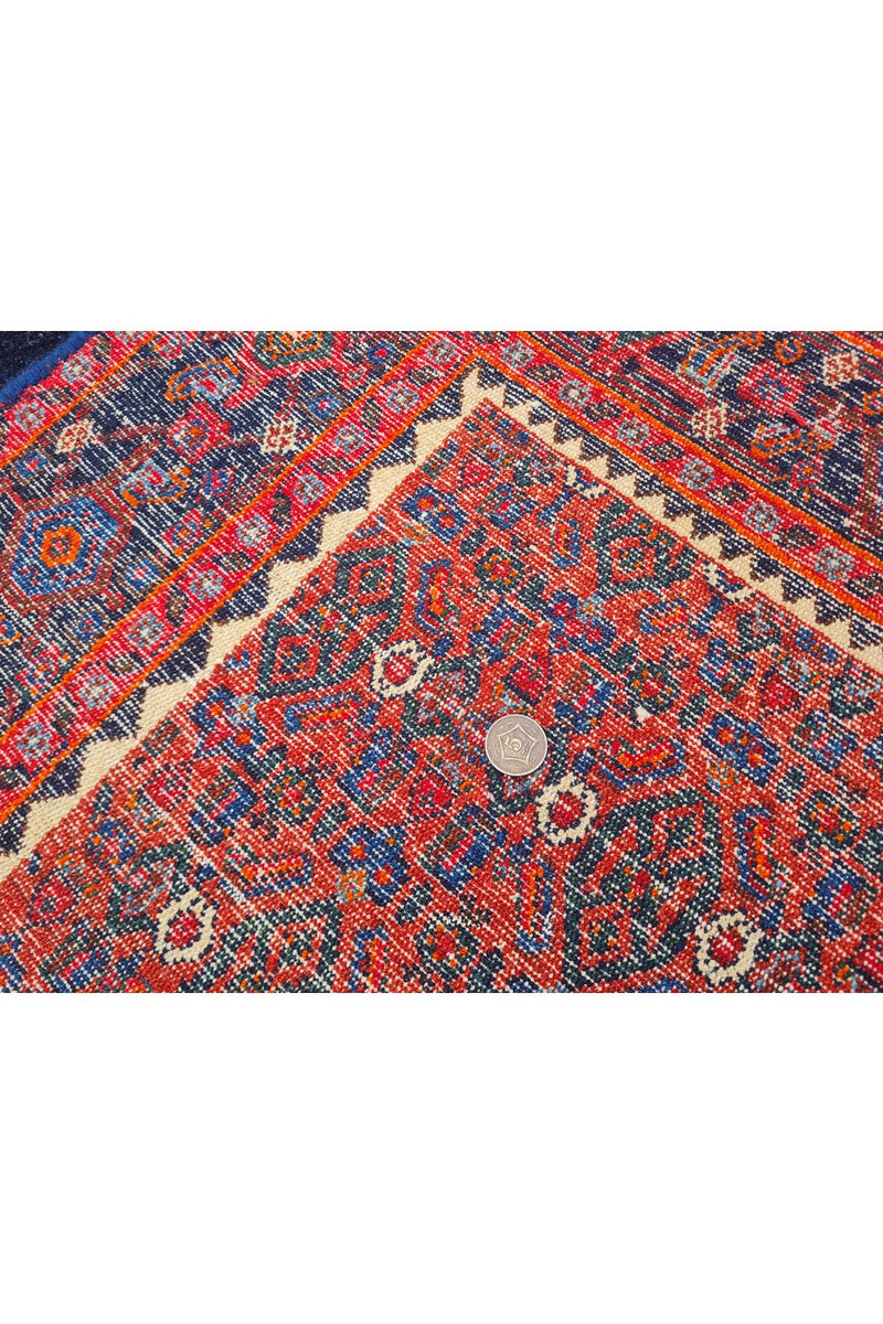 Authentic Hand Knotted Vintage Ceena Wool Area Rug 6.7 x 5.0 Ft (1809 Ger-4)