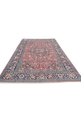Authentic Hand Knotted Vintage Kashmiri Wool Area Rug 7.4 x 4.11 Ft (1811 Ger-4)