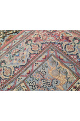 Authentic Hand Knotted Vintage Double Knot Pictorial Wool Area Rug 7.2 x 4.5 Ft (1813 Ger-4)