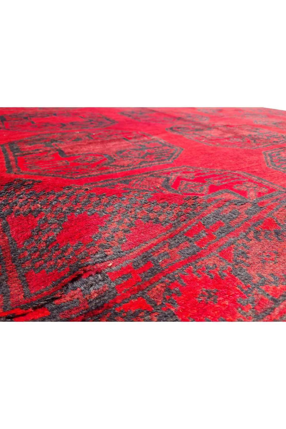 Amazing Hand Knotted Antique Turkmen Felpah Wool Area Rug 10.11 x 8.3 Ft