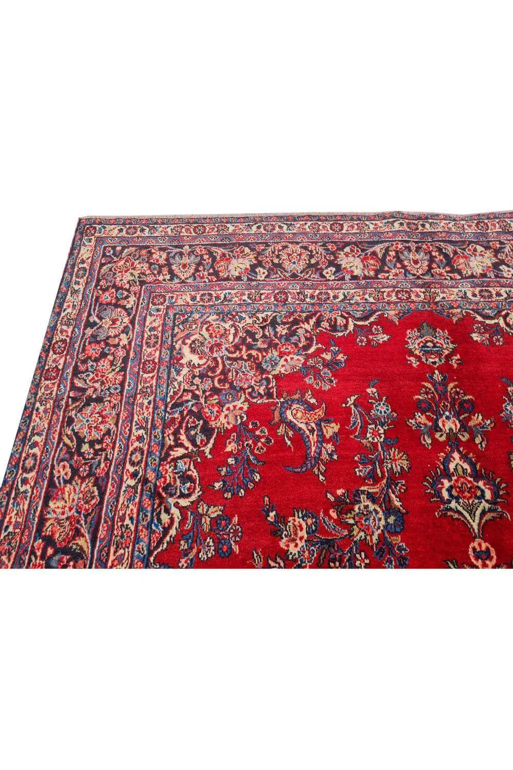 Amazing Hand Knotted Vintage Tabreez Wool Area Rug 9.11 x 7.10 Ft