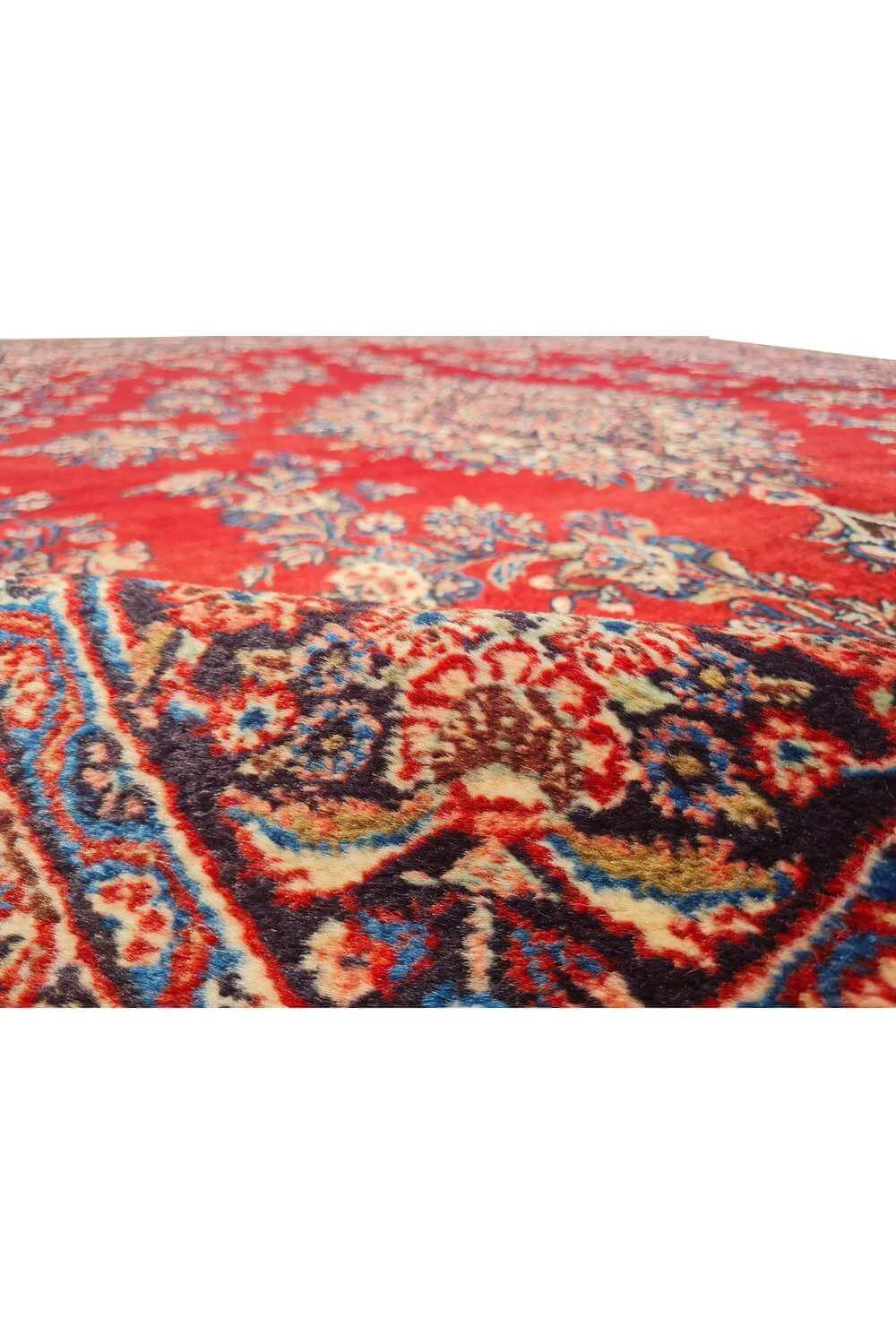 Amazing Hand Knotted Vintage Tabreez Wool Area Rug 9.11 x 7.10 Ft