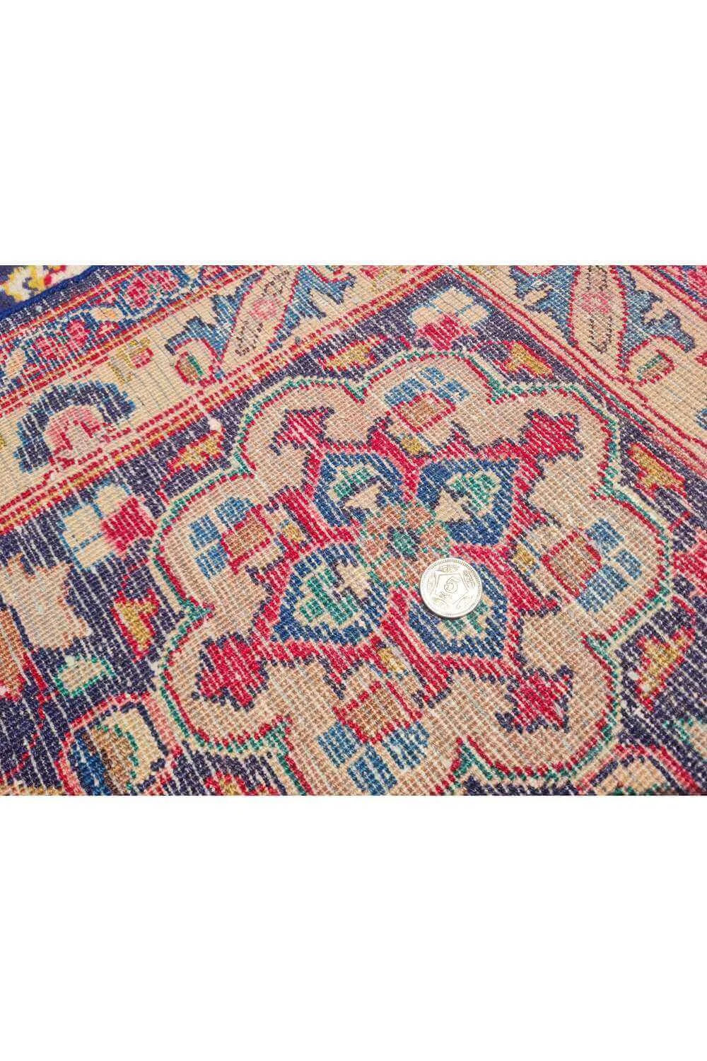 Amazing Hand Knotted Vintage Qashoun Wool Area Rug 13.2 x 9.7 Ft