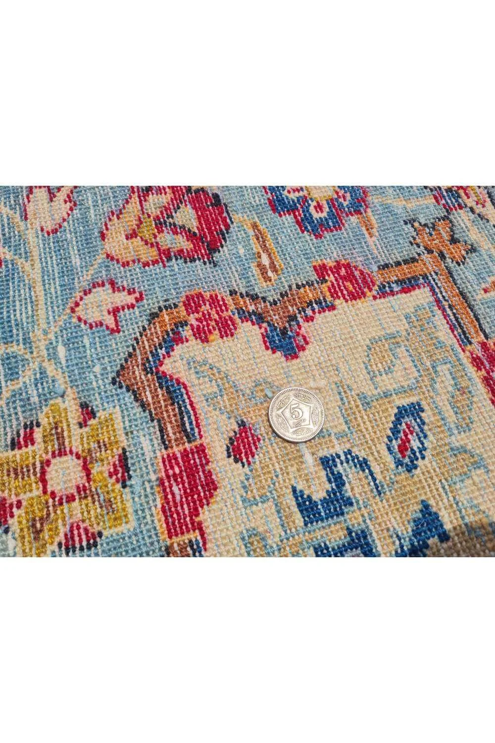 Amazing Hand Knotted Antique Qashoun Wool Area Rug 11.1 x 8.2 Ft