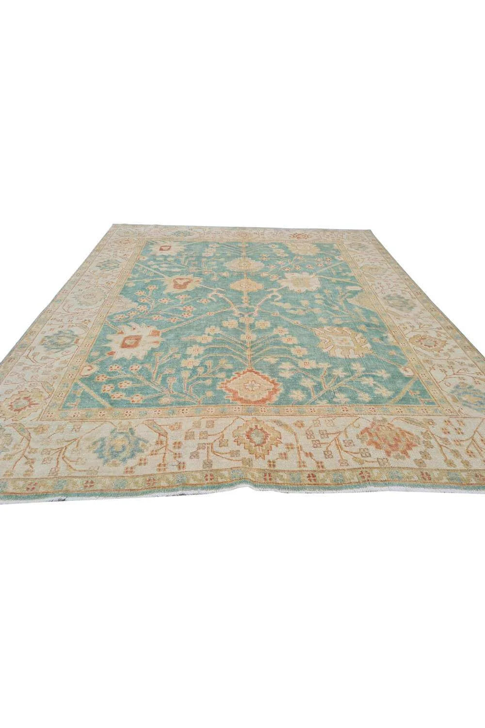 Amazing Hand Knotted Vintage Afghan Chobi Wool Area Rug 9.6 x 8.1 Ft