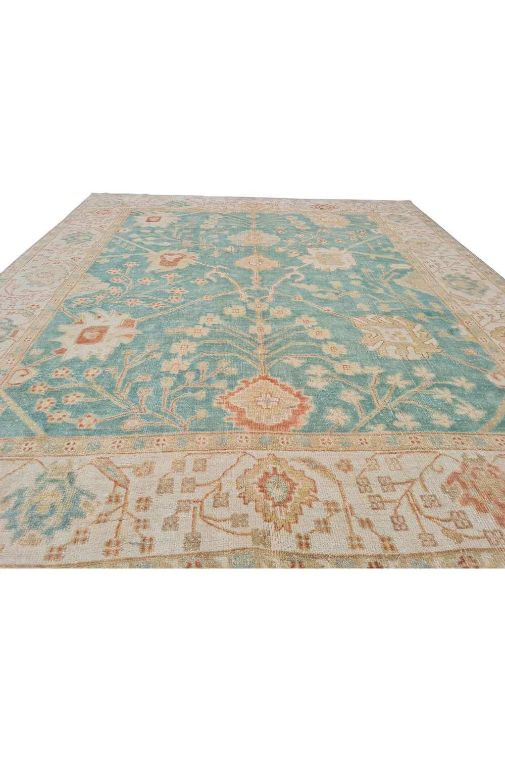 Amazing Hand Knotted Vintage Afghan Chobi Wool Area Rug 9.6 x 8.1 Ft