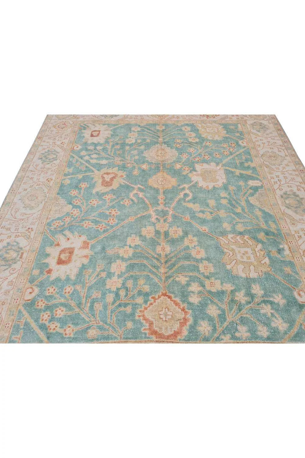 Amazing Hand Knotted Vintage Afghan Chobi Wool Area Rug 9.6 x 8.1 Ft