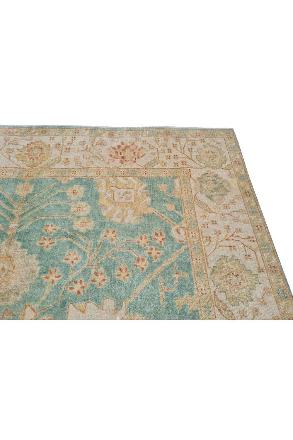 Amazing Hand Knotted Vintage Afghan Chobi Wool Area Rug 9.6 x 8.1 Ft