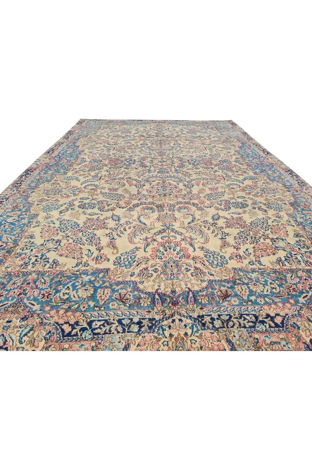 Amazing Hand Knotted Antique Qirmoun Wool Area Rug 11.5 x 7.4 Ft