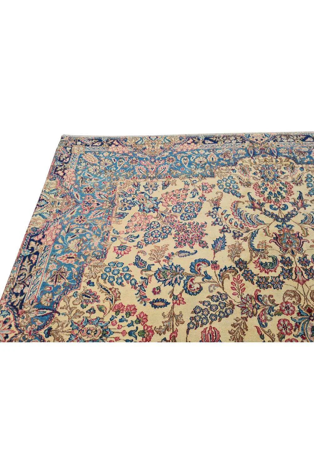 Amazing Hand Knotted Antique Qirmoun Wool Area Rug 11.5 x 7.4 Ft