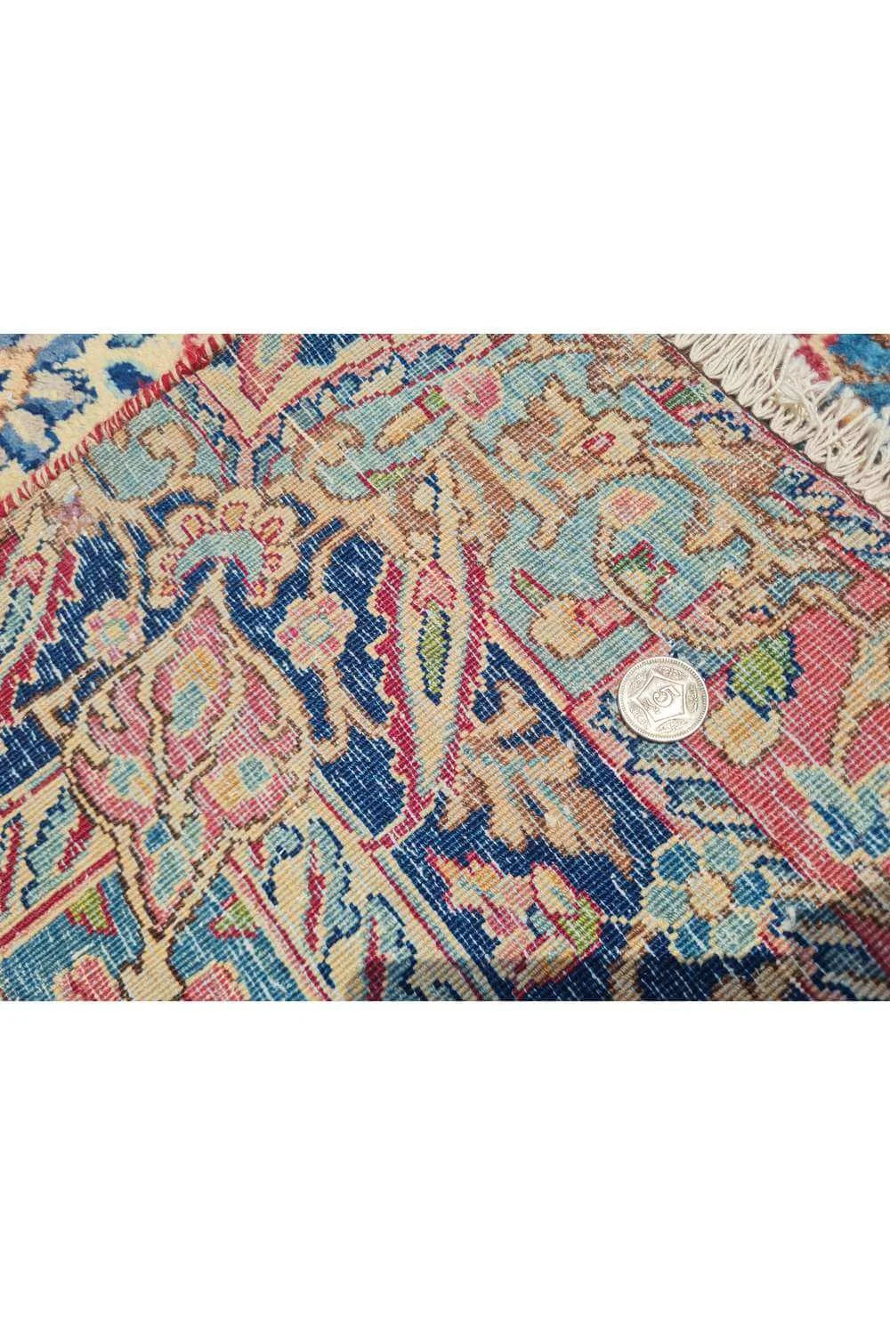 Amazing Hand Knotted Antique Qirmoun Wool Area Rug 11.5 x 7.4 Ft