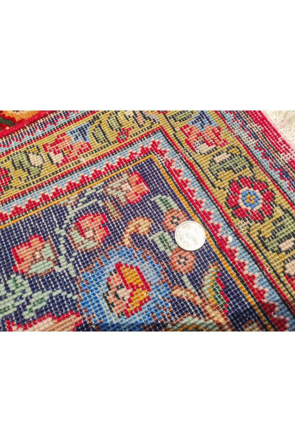 Amazing Hand Knotted Vintage Tabreez Wool Area Rug 11.4 x 8.3 Ft