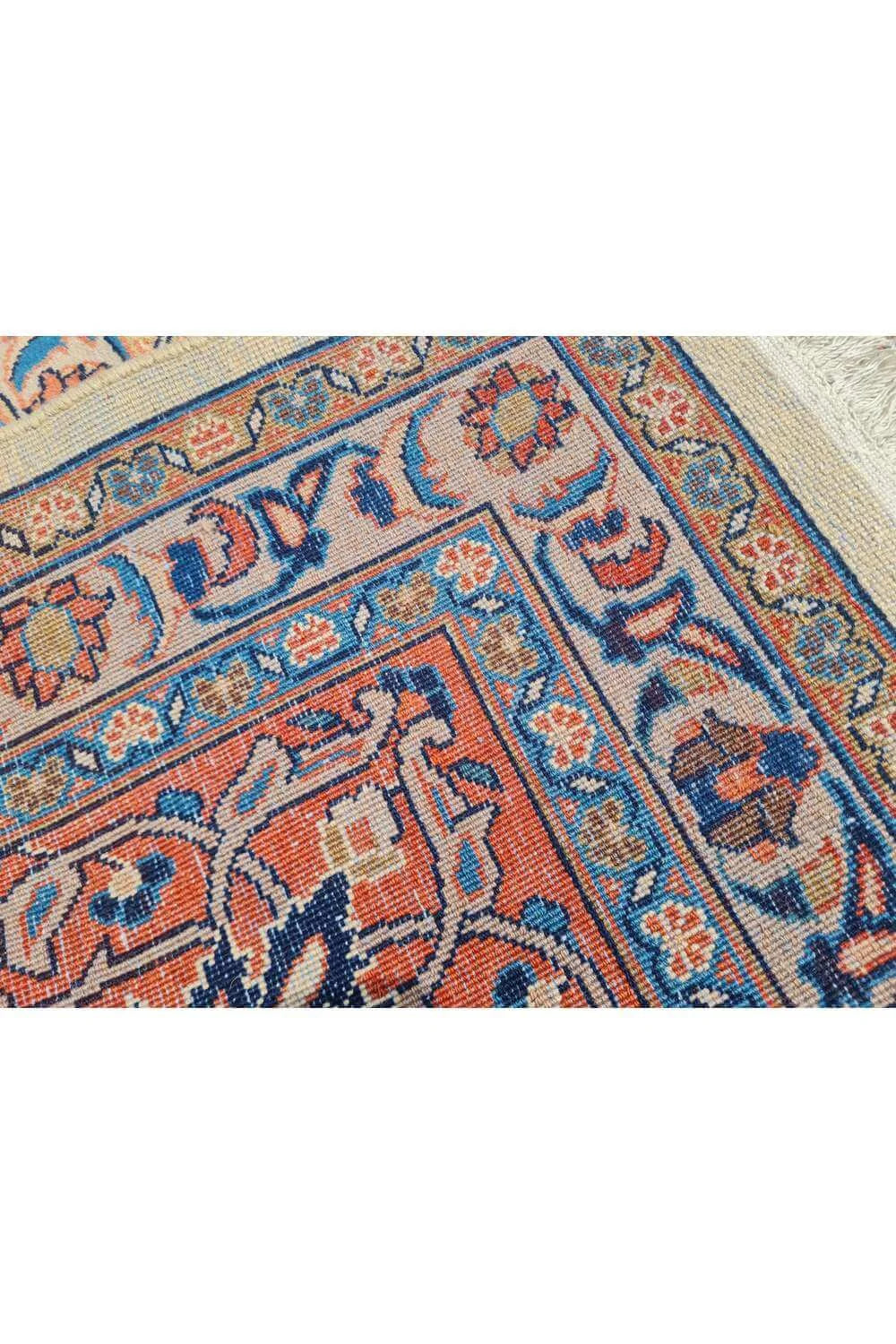 Amazing Hand Knotted Vintage Pashmin Koum Wool Area Rug 12.10 x 9.6 Ft