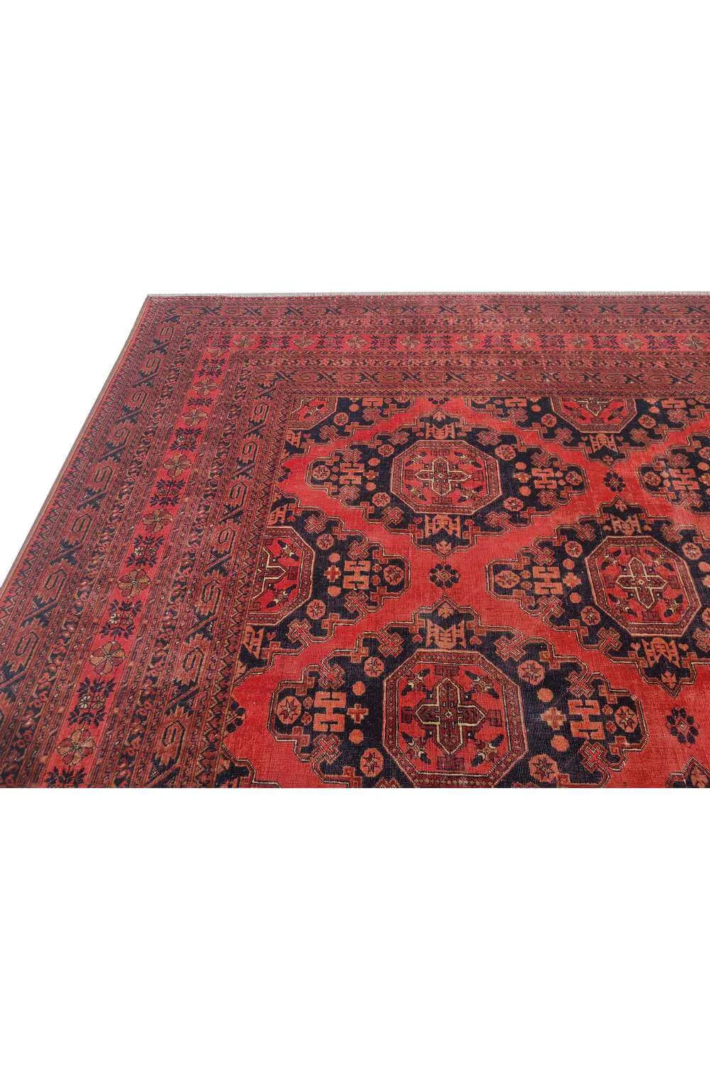 Amazing Hand Knotted Vintage Khal Muhammadi Wool Area Rug 11.11 x 10.0 Ft
