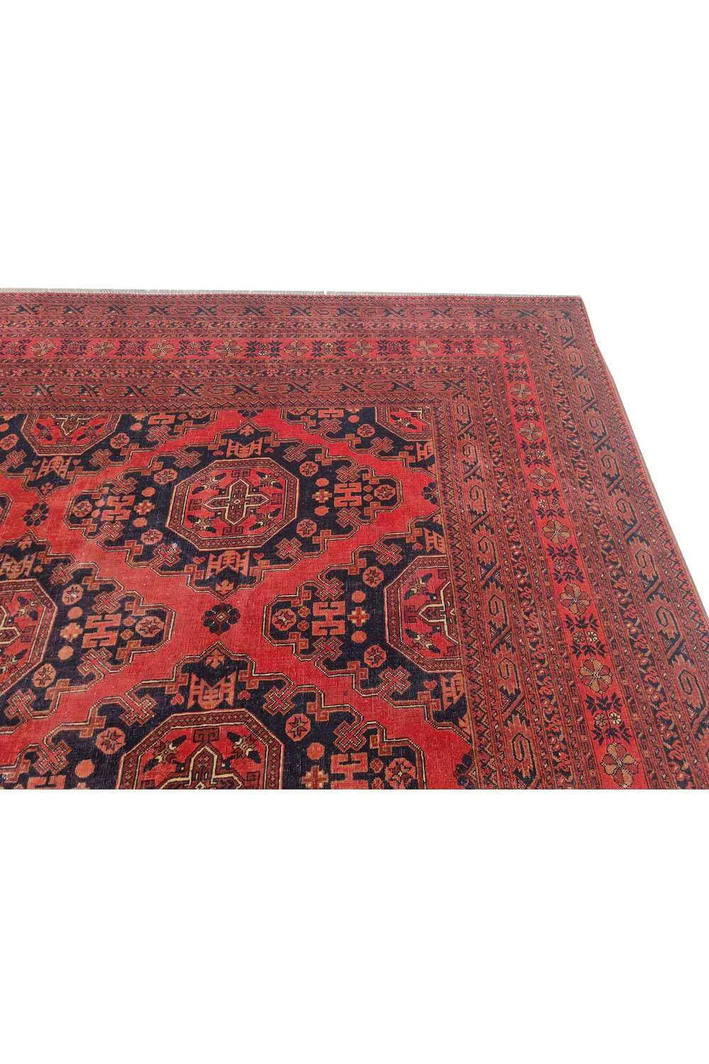 Amazing Hand Knotted Vintage Khal Muhammadi Wool Area Rug 11.11 x 10.0 Ft
