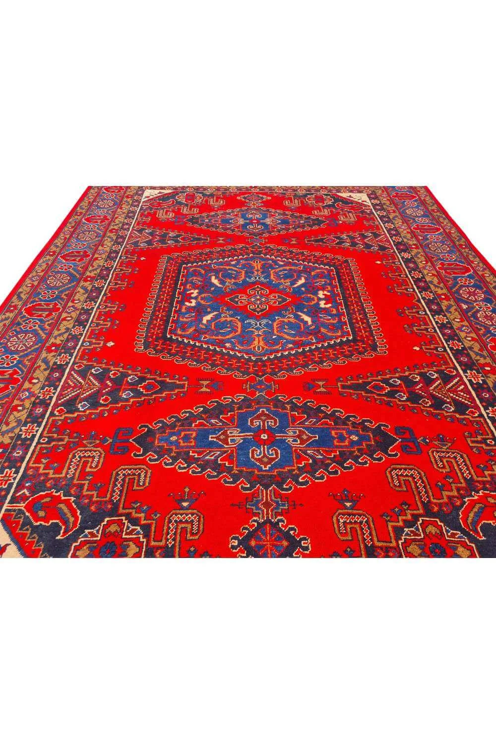 Amazing Hand Knotted Vintage Wiss Baghtiyaar Wool Area Rug 14.2 x 10.6 Ft