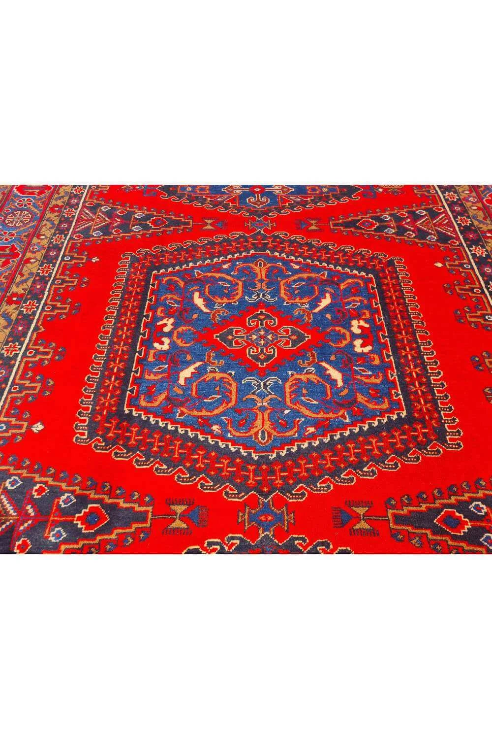 Amazing Hand Knotted Vintage Wiss Baghtiyaar Wool Area Rug 14.2 x 10.6 Ft