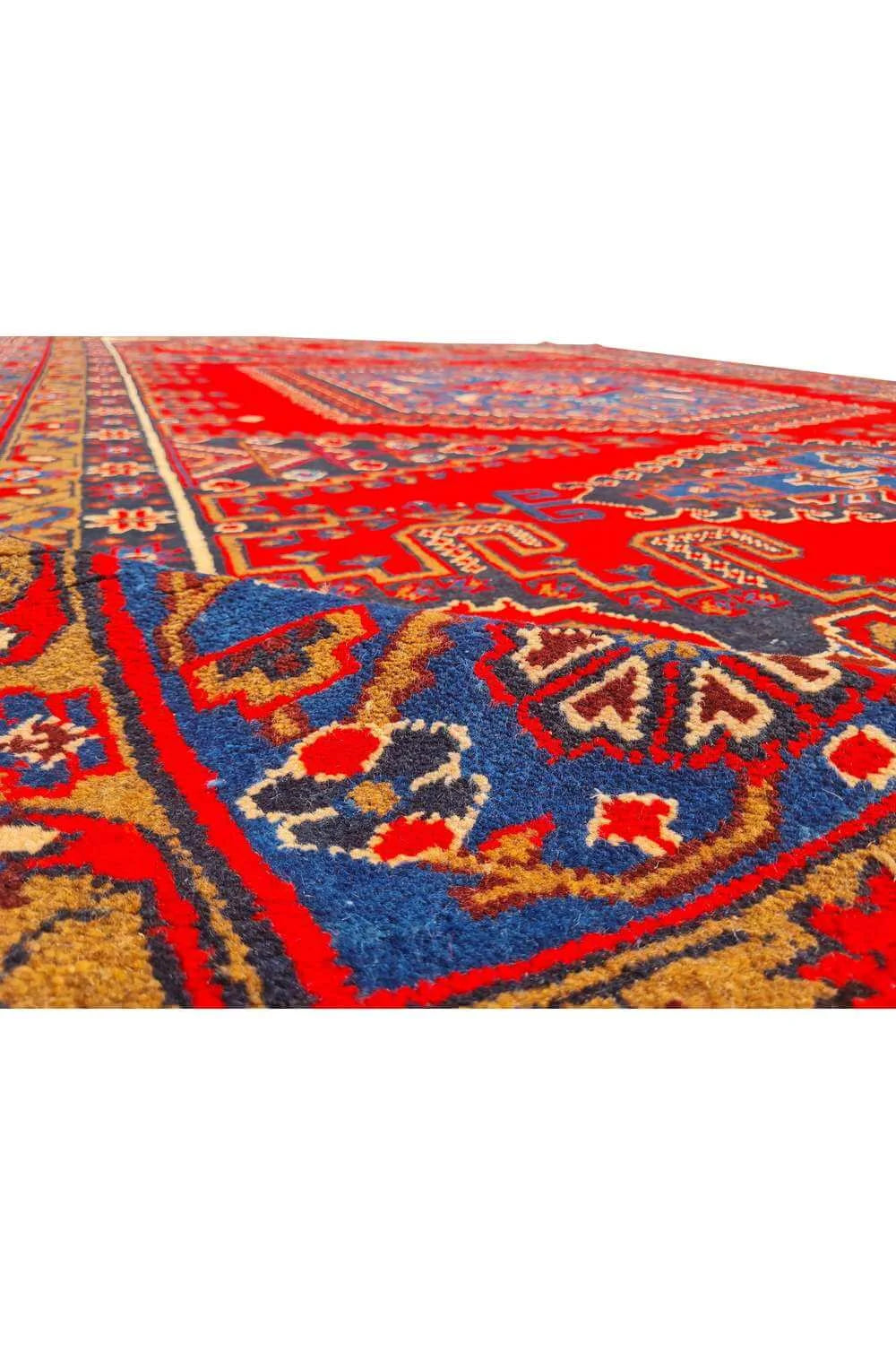 Amazing Hand Knotted Vintage Wiss Baghtiyaar Wool Area Rug 14.2 x 10.6 Ft