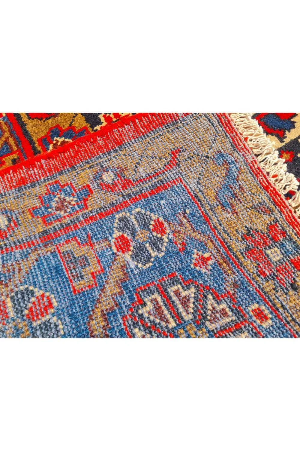 Amazing Hand Knotted Vintage Wiss Baghtiyaar Wool Area Rug 14.2 x 10.6 Ft