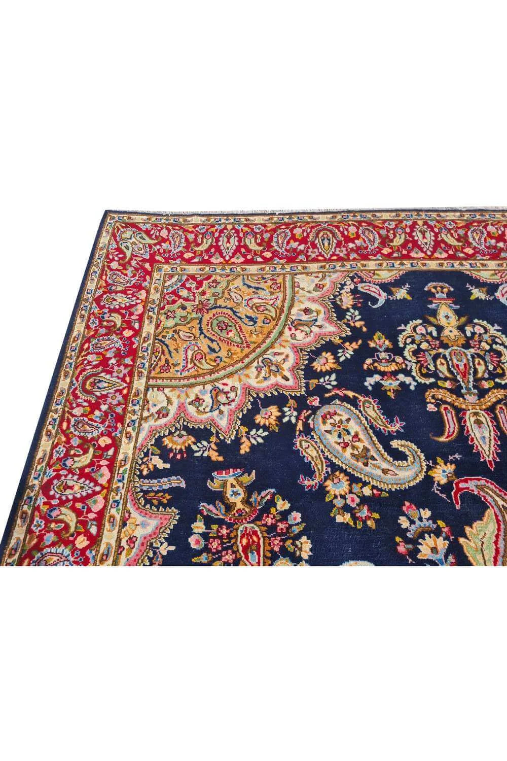 Amazing Hand Knotted Vintage Qirmoun Wool Area Rug 11.2 x 8.0 Ft