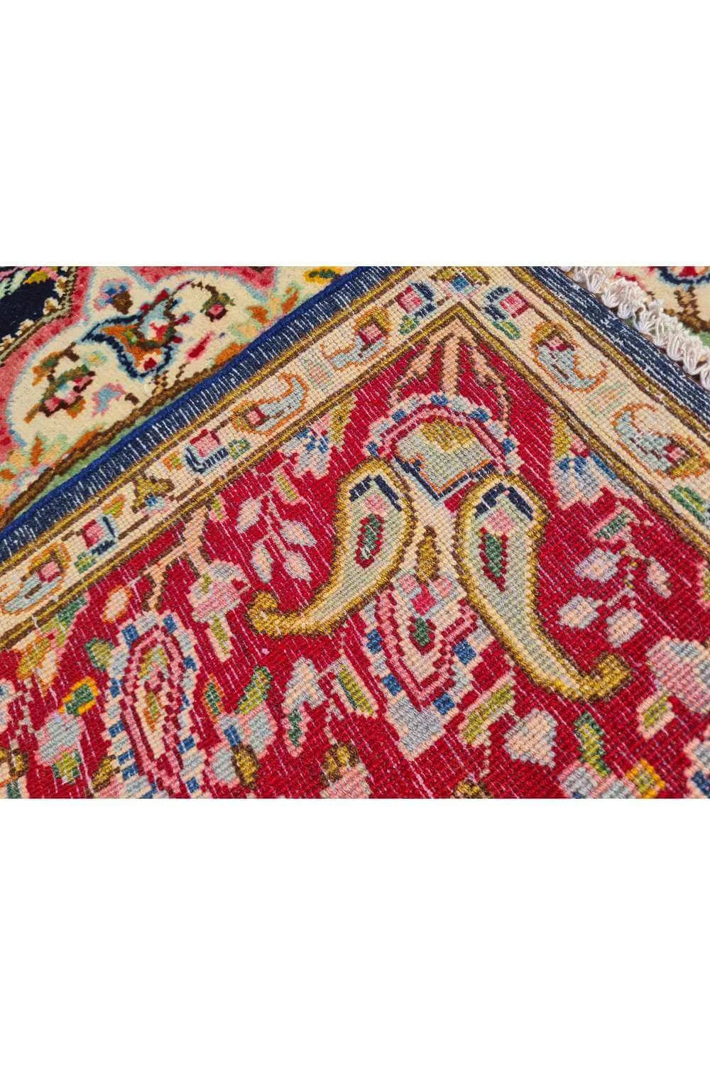 Amazing Hand Knotted Vintage Qirmoun Wool Area Rug 11.2 x 8.0 Ft