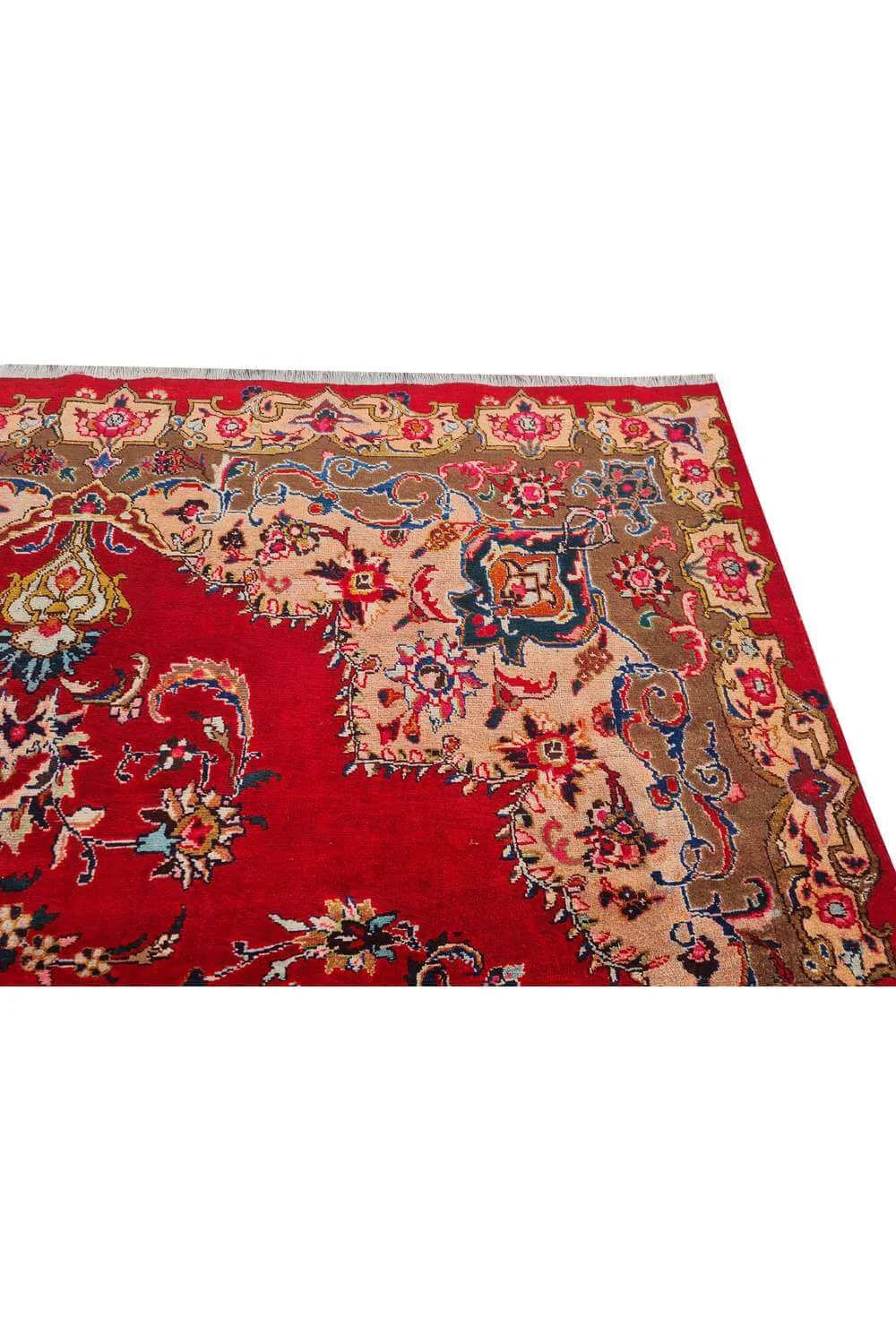 Amazing Hand Knotted Vintage Tabreez Wool Area Rug 11.0 x 8.6 Ft