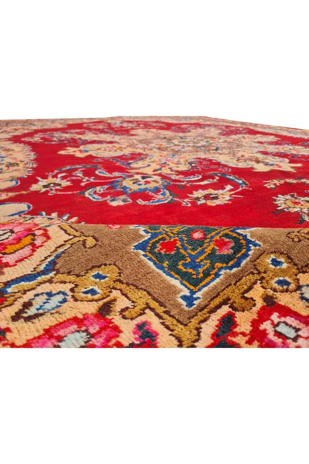 Amazing Hand Knotted Vintage Tabreez Wool Area Rug 11.0 x 8.6 Ft