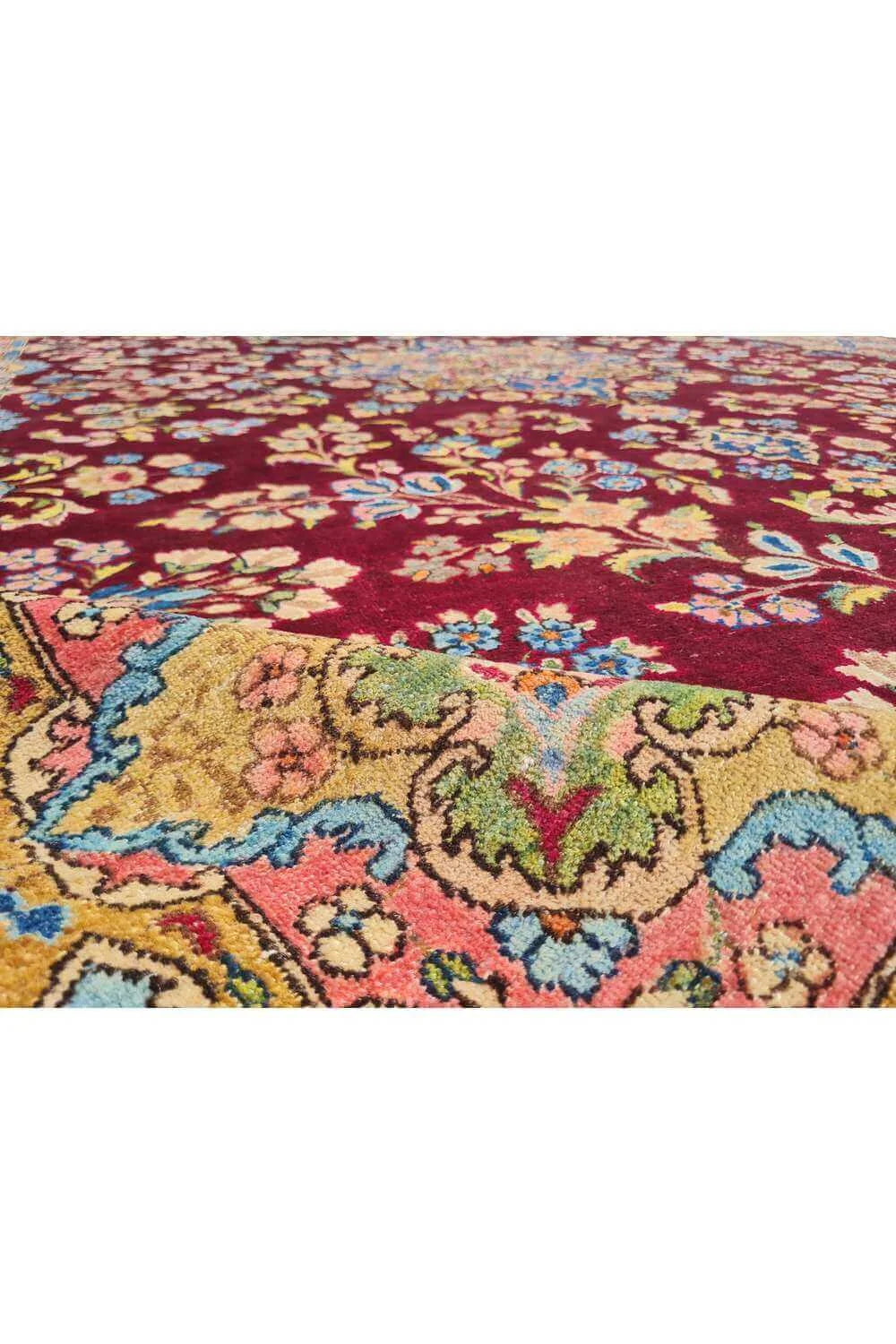 Amazing Hand Knotted Antique Qirmoun Wool Area Rug 10.4 x 7.7 Ft