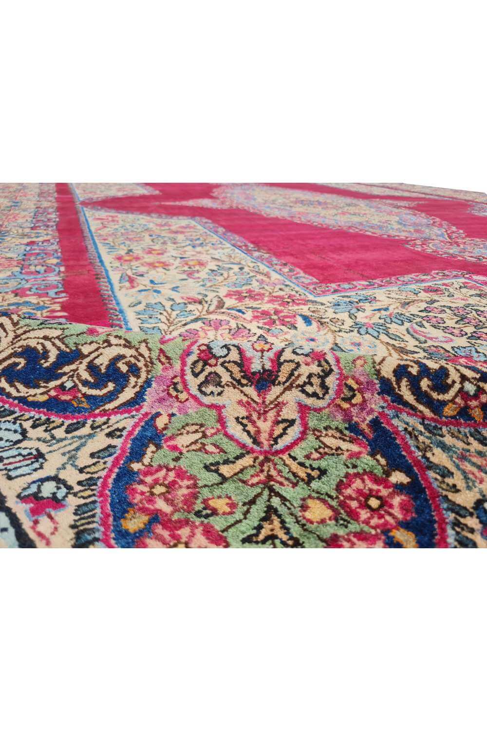Amazing Hand Knotted Antique Qirmoun Wool Area Rug 11.4 x 8.9 Ft