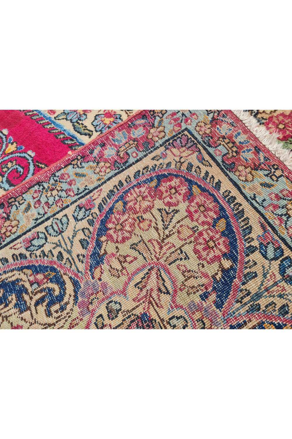 Amazing Hand Knotted Antique Qirmoun Wool Area Rug 11.4 x 8.9 Ft