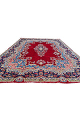 Amazing Hand Knotted Vintage Qirmoun Wool Area Rug 12 x 9 Ft