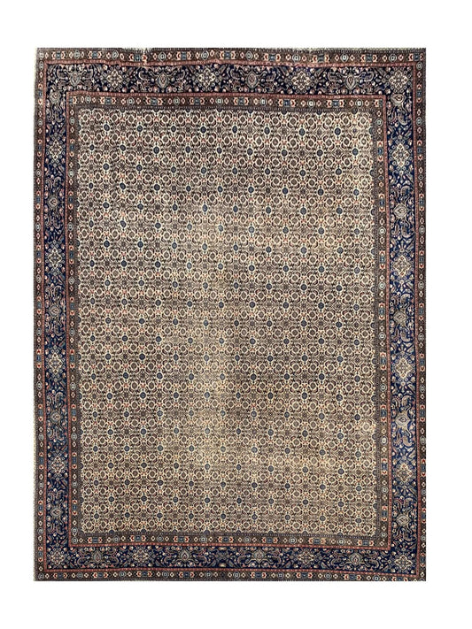 Amazing Hand Knotted Vintage Bijour Wool Area Rug 12.5 x 8.9 Ft