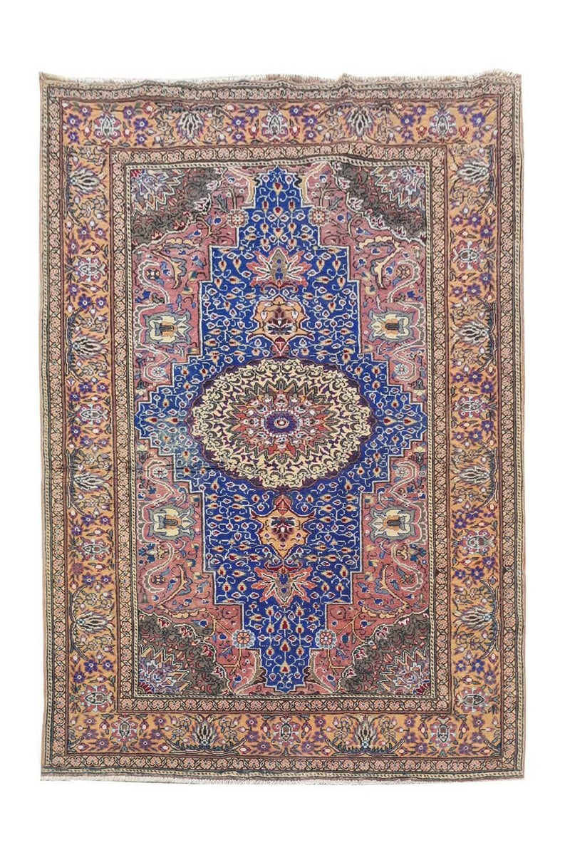 Amazing Hand Knotted Vintage Traditional Tribal Qaisery Wool Area Rug 6 x 4 Ft