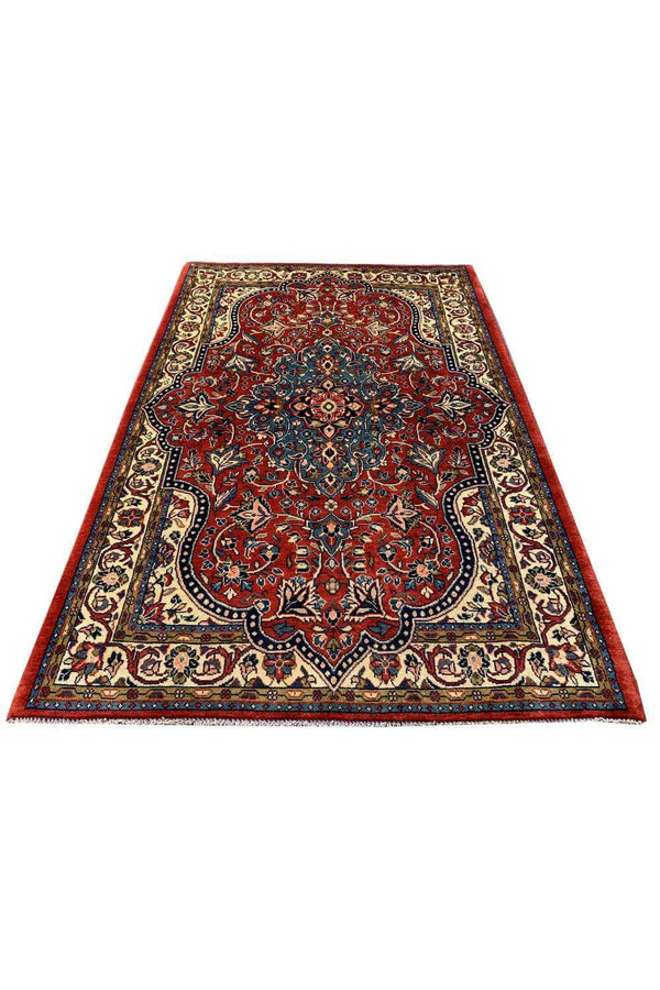 Amazing Hand Knotted Qashoun Wool Area Rug 5.2 x 3.7 Ft
