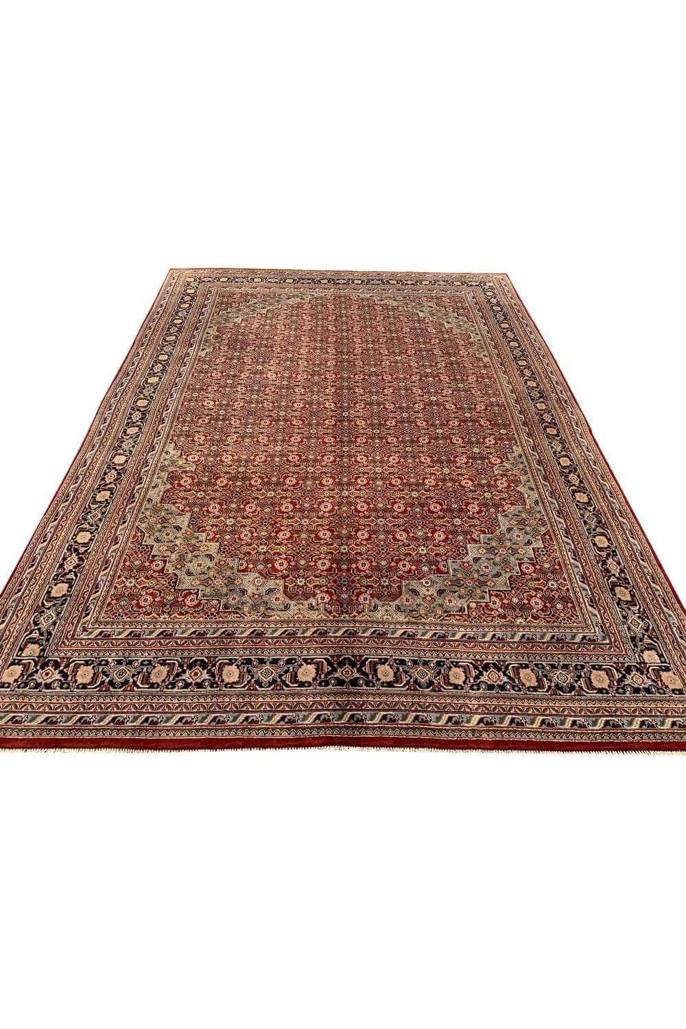 Amazing Hand Knotted Vintage bijour Wool Area Rug 11.5 x 8.5 Ft