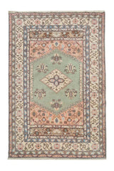Amazing Hand Knotted Vintage Traditional Tribal Kurdi Pictorial Wool Area Rug 7 x 4 Ft