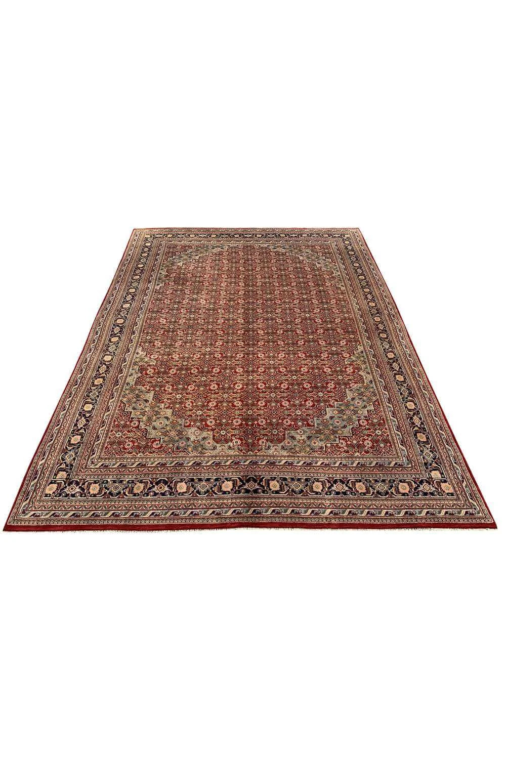 Amazing Hand Knotted Vintage bijour Wool Area Rug 11.5 x 8.5 Ft