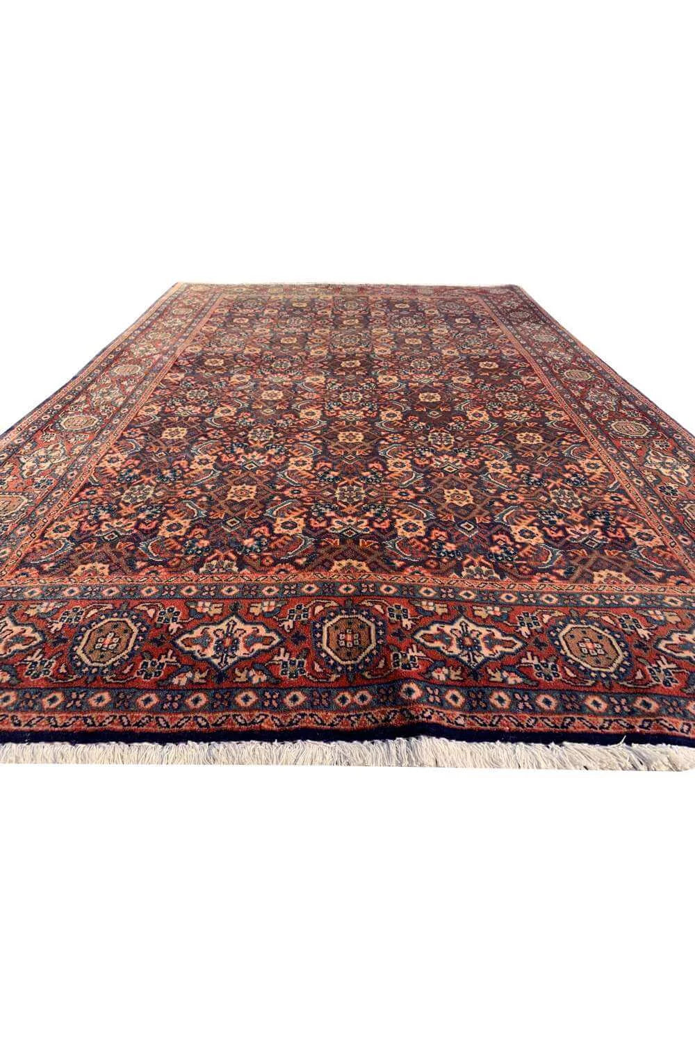 Amazing Hand Knotted Vintage Bijour Wool Area Rug 4.9 x 3.3 Ft