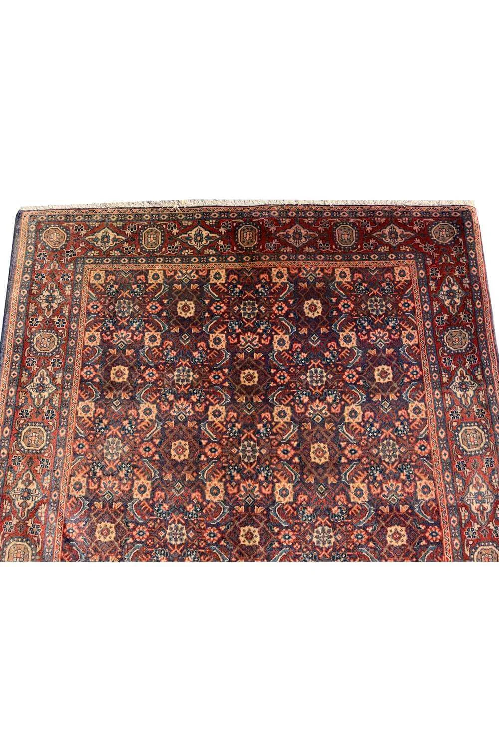 Amazing Hand Knotted Vintage Bijour Wool Area Rug 4.9 x 3.3 Ft