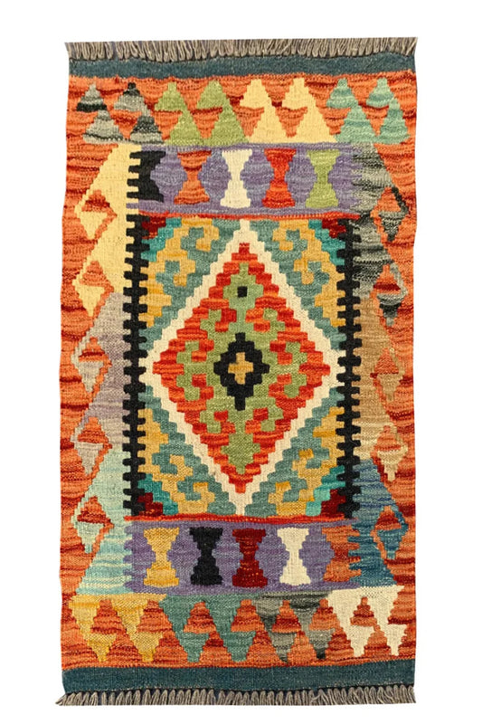 MODERN CHOBI KILIM 2.10 x 1.11 Ft