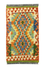 MODERN CHOBI KILIM 2.10 X 1.10 FT