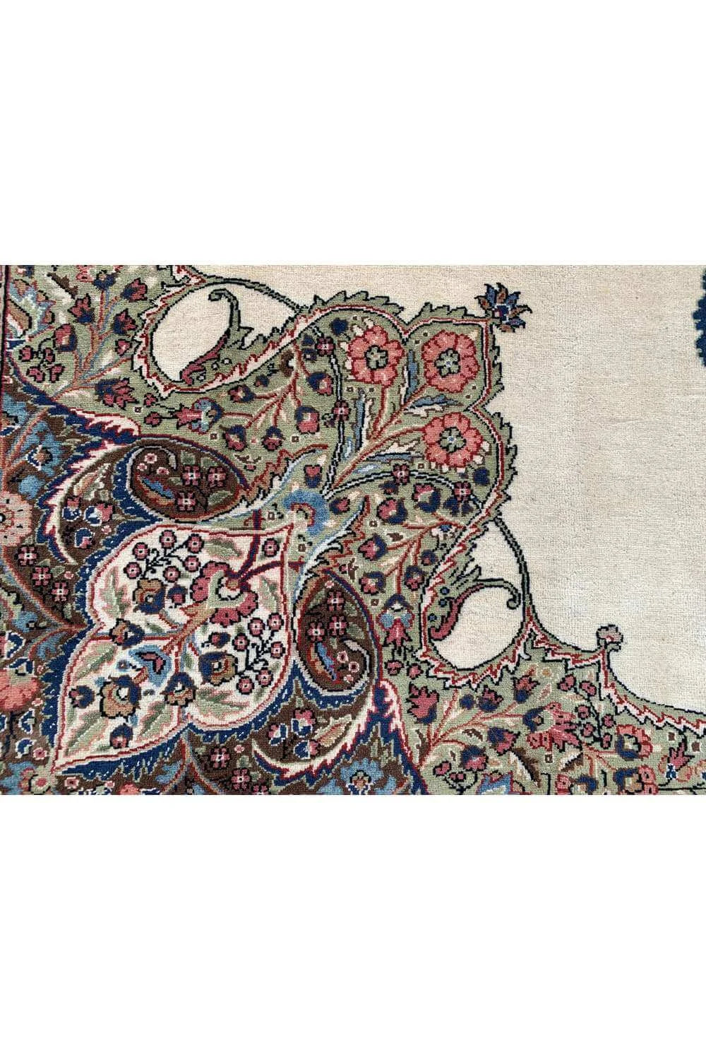 Amazing Hand Knotted Vintage Tabreez Wool Area Rug 12.1 x 8.8 Ft