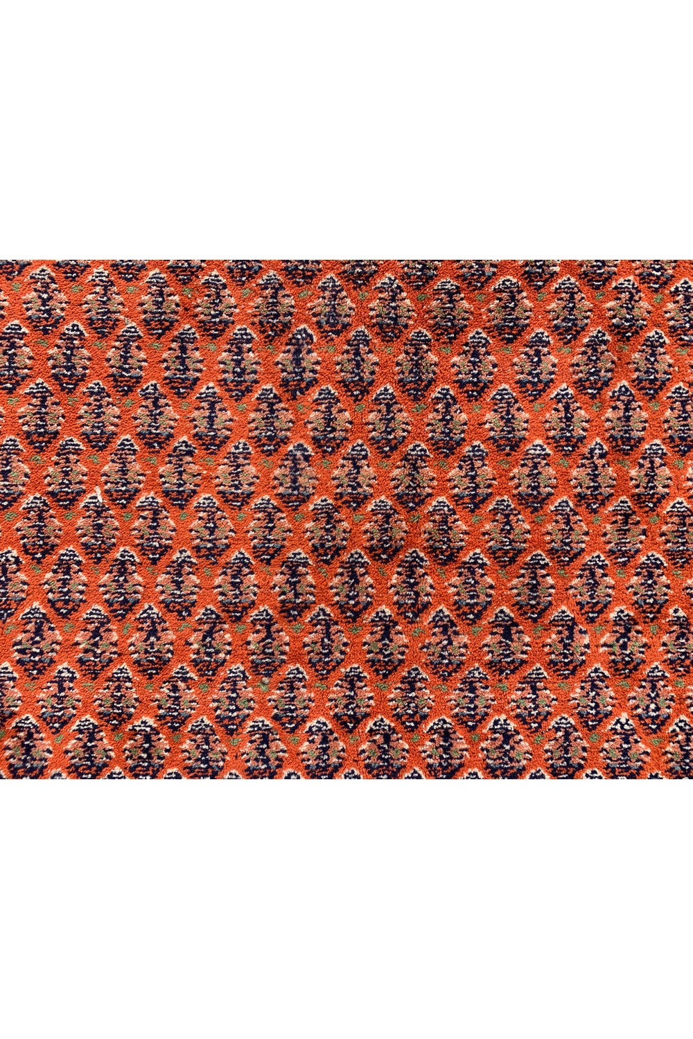 Authentic Hand Knotted Vintage Badam Gul Wool Area Rug 13.0 x 9.11 Ft