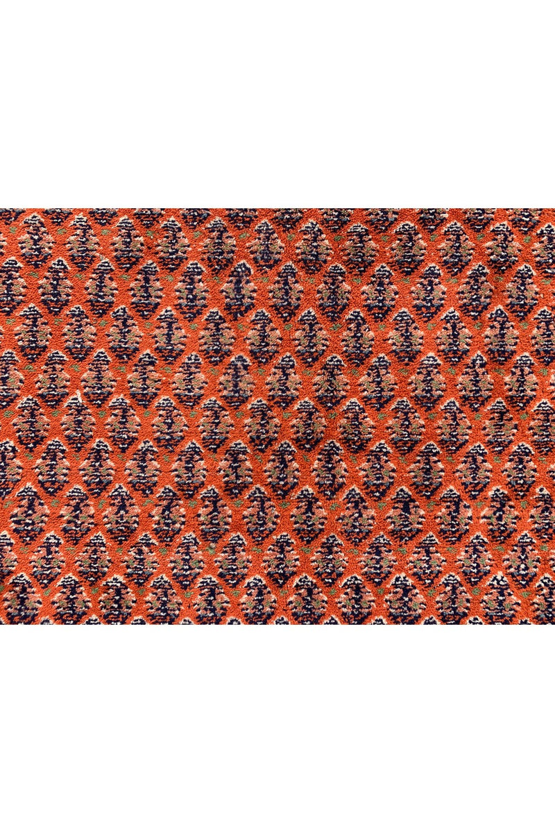 Authentic Hand Knotted Vintage Badam Gul Wool Area Rug 13.0 x 9.11 Ft