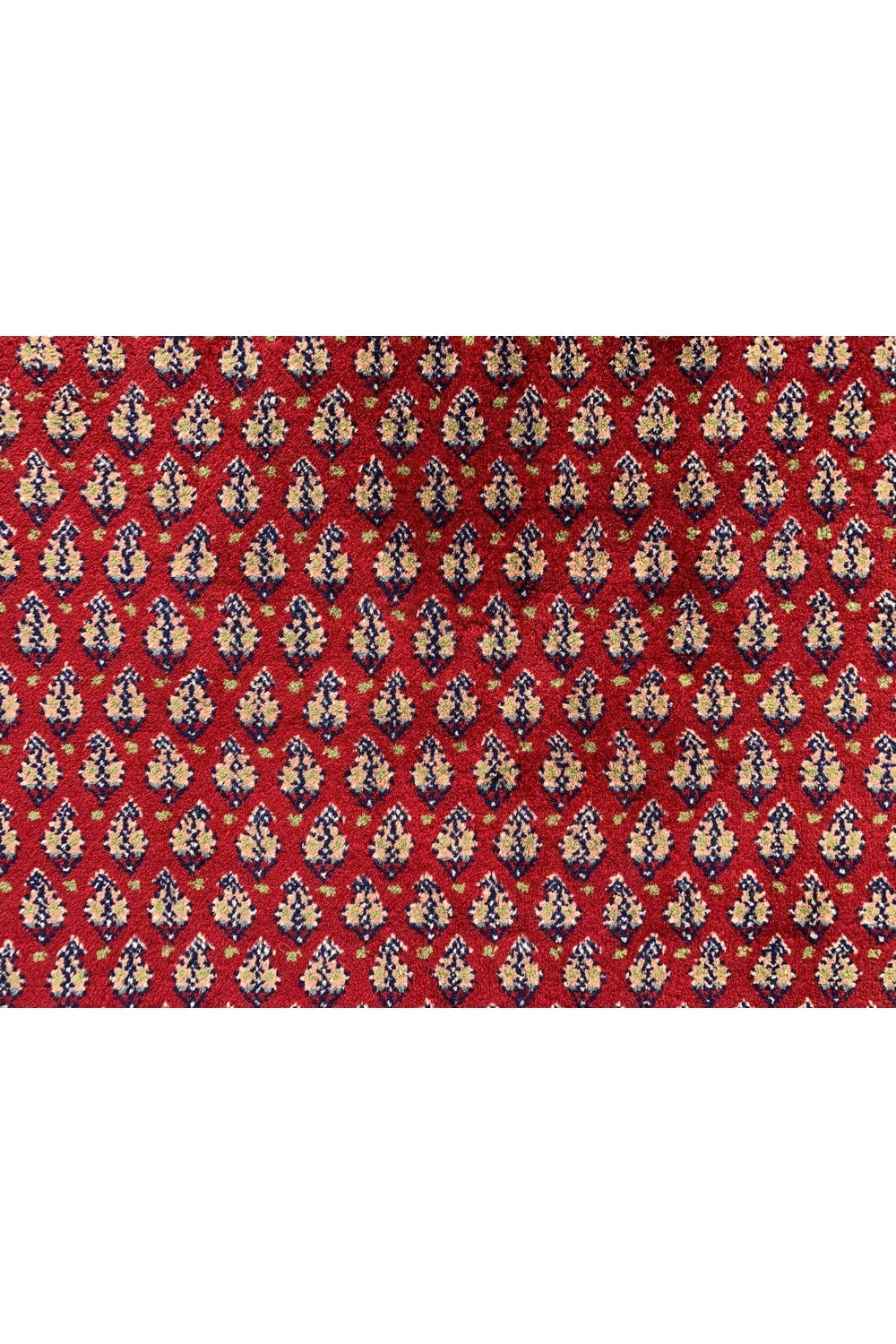 Authentic Hand Knotted Vintage Badam Gul Wool Area Rug 12.9 x 9.7 Ft