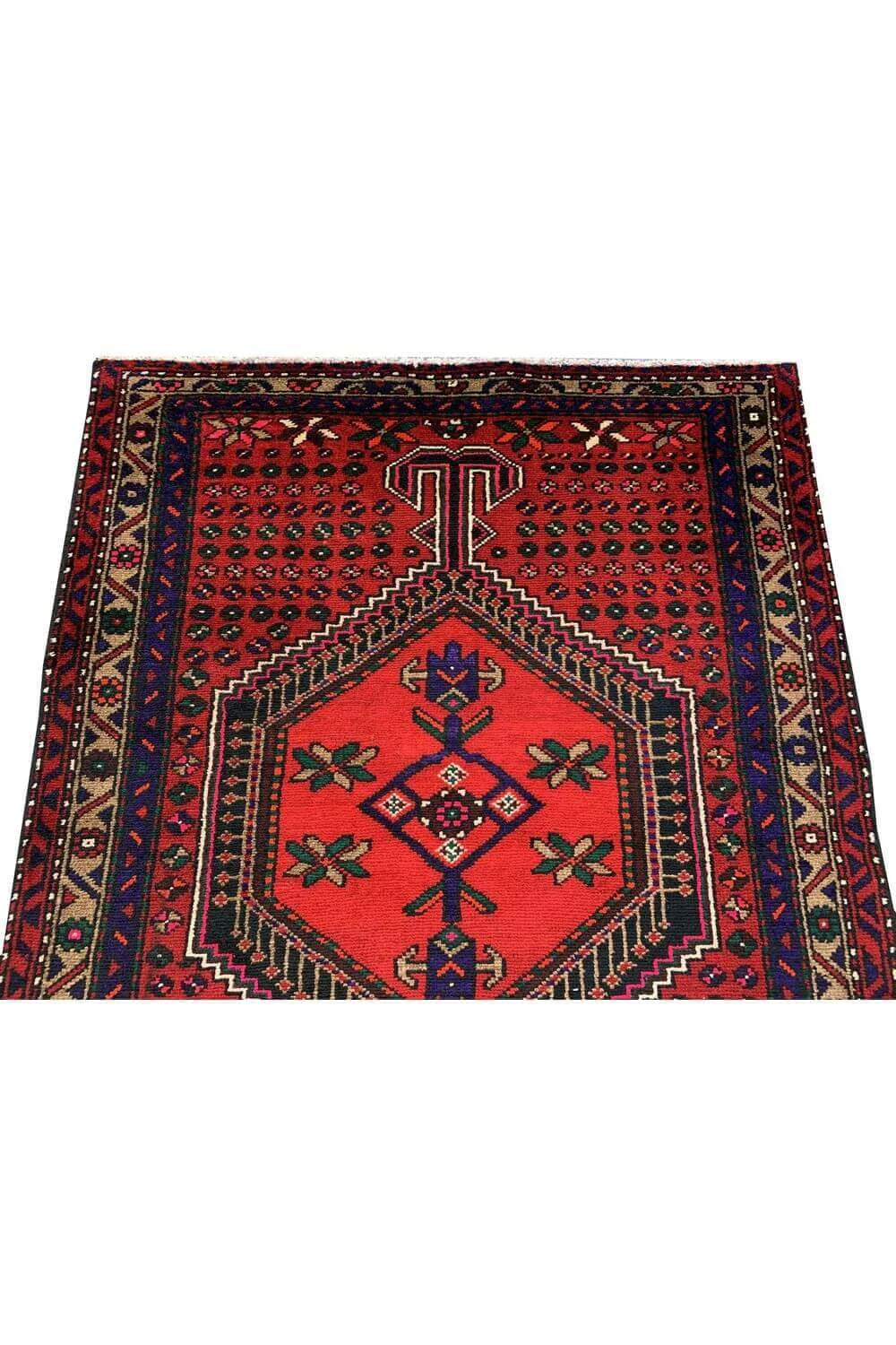 Amazing Hand Knotted Vintage baghtiyaar Wool Area Rug 6.8 x 3.4 Ft