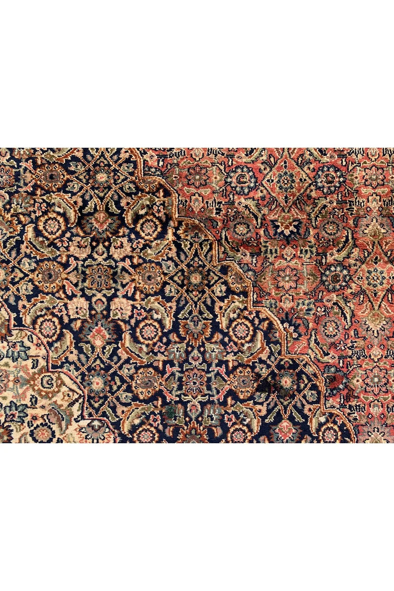 Amazing Hand Knotted Vintage Tribal Bijour Wool Area Rug 13.2 x 9.8 Ft